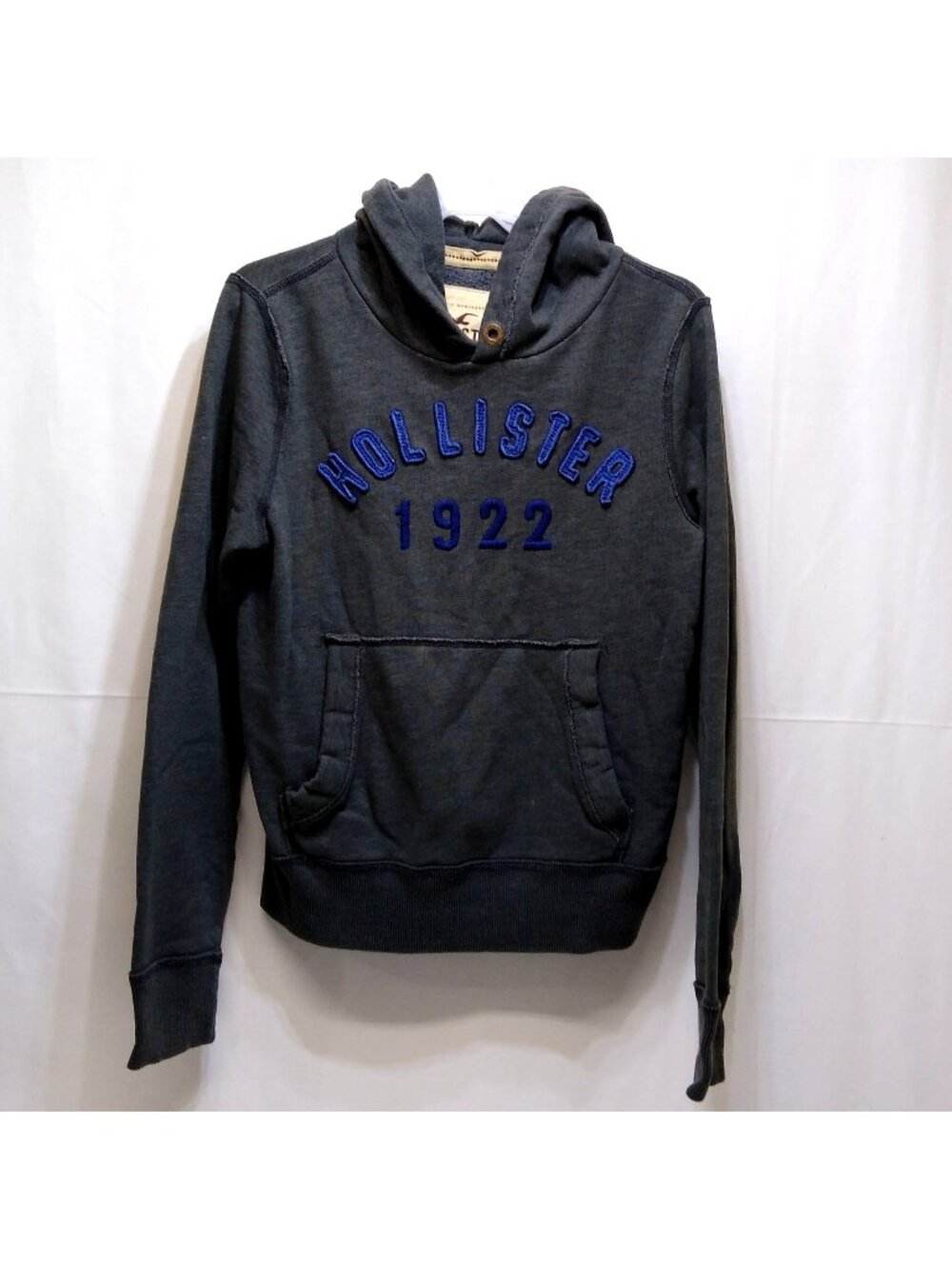 Hollister 1922 Pullover Hoodie Sweatshirt Kangaroo Pocket Small 40" Chest VGC